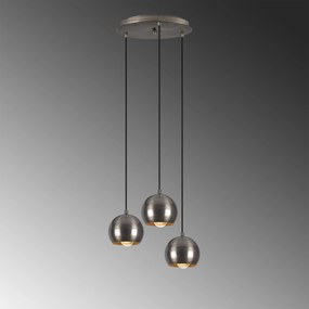 Candeeiro de Teto Berceste – Platinum – 35 cm de Diâmetro x 111 cm de