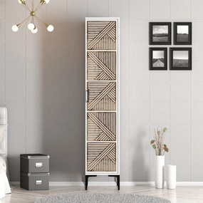 Roupeiro Kumsal P – Branco – 40 cm x 47,5 cm x 201,4 cm