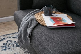 Sofá-cama de 3 Lugares Eva – Antracite – 210x82x90 cm