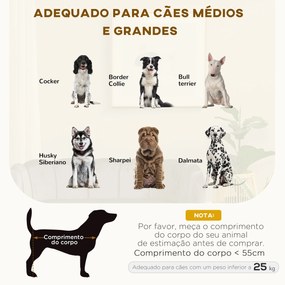 PawHut Sofá para Cães Médios Sofá Cama para Animais de Estimação Estof