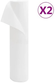 vidaXL Cobertura para plantas 2 rolos 70 g/m² 50x1,6 m
