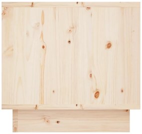 Mesa de cabeceira 35x34x32 cm madeira de pinho maciça