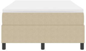 Cama Box Spring com Colchão Verde Claro Cinza 120x200 cm Tecido de Cor