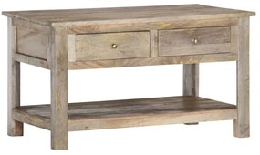 Mesa de centro 82x52x47 cm madeira de mangueira maciça