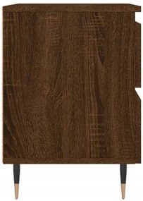 Mesas de cabeceira 2 pcs derivados de madeira carvalho castanho