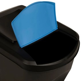 Caixotes do lixo empilháveis 4 pcs 100 L antracite