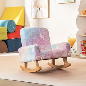 Conjunto de mesa e cadeira infantil com tampo largo e bordas curvas para quarto infantil - Natural