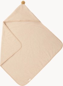 Toalha com capuz para bebé Latte