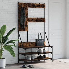 Conjunto de Entrada - Bengaleiro c/ arrumação de calçado 100x40x184cm