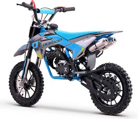 MINI MOTO Crianças MINICROSS gasolina DORADO MD3 49cc 2T 10/10" Com Limitador Velocidade Azul