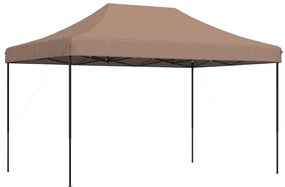 Tenda para festas pop-up dobrável 440x292x315 cm castanho
