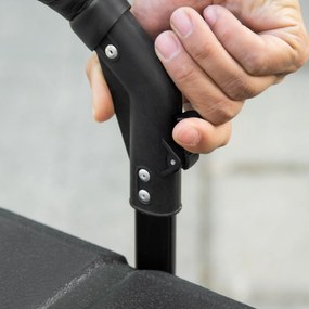 Frigorífico e Congelador de Compressor Portátil 45L Frigorífico de Carro CC 12V/24V Temperatura até -20℃ com Tela Tátil Alça Retrátil e Rodas 71,1x46x50,6cm Preto