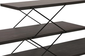 Móvel TV Zigzag – Castanho Escuro – 120 cm x 40 cm x 30 cm