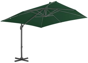 Guarda-sol de jardim com base portátil verde