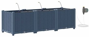 Jardineiras de Jardim 1 pc Cinzeto 120 x 40 x 37.5 cm Plástico
