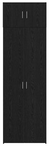 Gabinete de Armazenamento vidaXL Carvalho Preto 70x42.5x225 cm Madeira