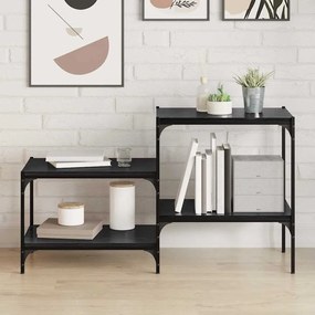 vidaXL Prancha de Estante para Livros 4 pcs Preto 100 x 40 x 1.5cm