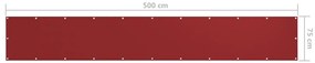Tela de varanda 75x500 cm tecido Oxford vermelho