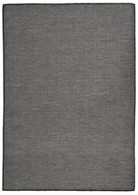 vidaXL Tapete de tecido plano para exterior 140x200 cm cinzento