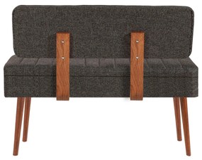 Banco Vina – Nogueira e Antracite – 110x82,5x40 cm