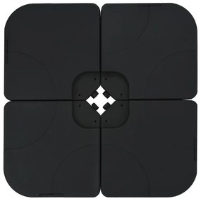 Guarda-sol de jardim com base portátil cinzento-acastanhado