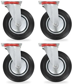 Rodas giratórias 4 pcs 200 mm