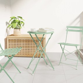 Mesa de Jardim Dobrável Light Mint Ø50x71 cm Aço