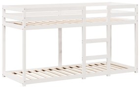 Beliche com telhado 75x190 cm madeira de pinho maciça branco