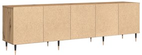 Armário de TV Carvalho Artesanal 150x30x44,5 cm Madeira Engenharia