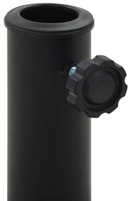 Base de guarda-sol quadrada poliresina 8 kg preto
