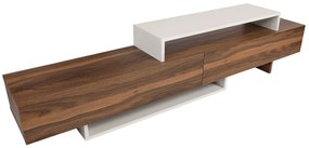 Unidade de TV Nirvana – Branco e Teca – 180x41,7x29,5 cm | Tribo Home