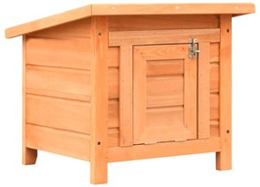 Casa para gatos pinho e abeto maciços 50x46x43,5 cm