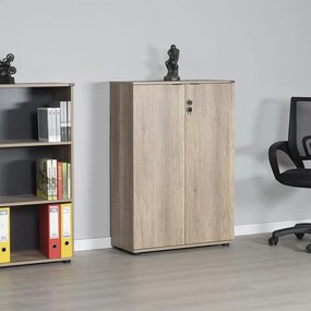 Estante/Arquivador "Biblioteca" - Nogueira Claro - 72x109x34cm - Desig
