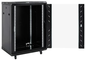 Armário bastidor 15U 19" IP20 60x45x86 cm preto