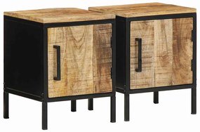 vidaXL Armários de Canto 2 pcs Marrom e Preto Standard