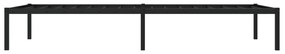 Estrutura de cama 100x190 cm metal preto
