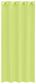 Cortinas de voile com ilhós 2 pcs verde-maçã 140x225 cm