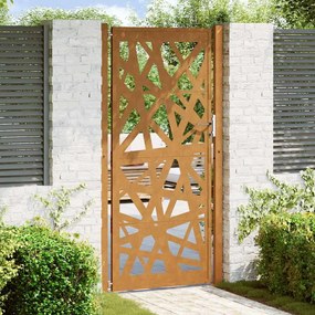 Portão de jardim 105x205 cm design de luz de aço resistente
