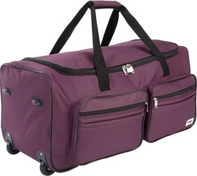 Saco de viagem com rodas 85L 70 x 36 x 34 cm Violeta