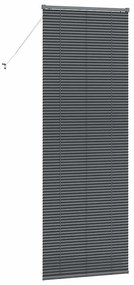 Persiana de Janela Cinzento-escuro 80 x 220 cm Alumínio