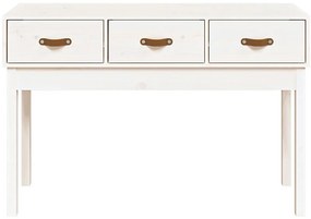 Mesa consola 114x40x75 cm pinho maciço branco