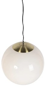 Candeeiro de suspensão escandinavo vidro opal 50 cm - Ball 50