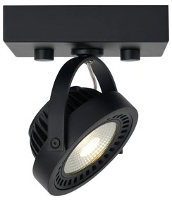 Foco de superfície moderno preto com LED regulável - Apollo Moderno