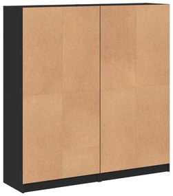 Estante c/ portas 136x37x142 cm derivados de madeira preto