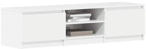 Móvel para TV 140x40x35,5cm derivados madeira branco brilhante