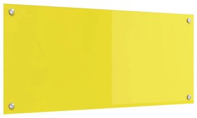 vidaXL Proteção de Cozinha Amarelo 90 x 40 x 0,6 cm vidro temperado