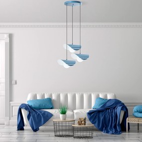 Chandelier Vatoz – Azul Claro – Ø50 cm