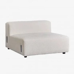 Módulo Central 105x113 Cm Para Sofá Modular Bruna Bouclé Branco - Sklum