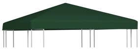 Cobertura de gazebo 310 g/m² 3x3 m verde