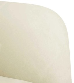 Sofá-luvas 109 cm veludo creme